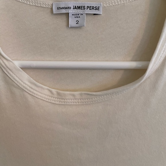 James Perse White Cotton Midi Dress - Picture 4 of 5